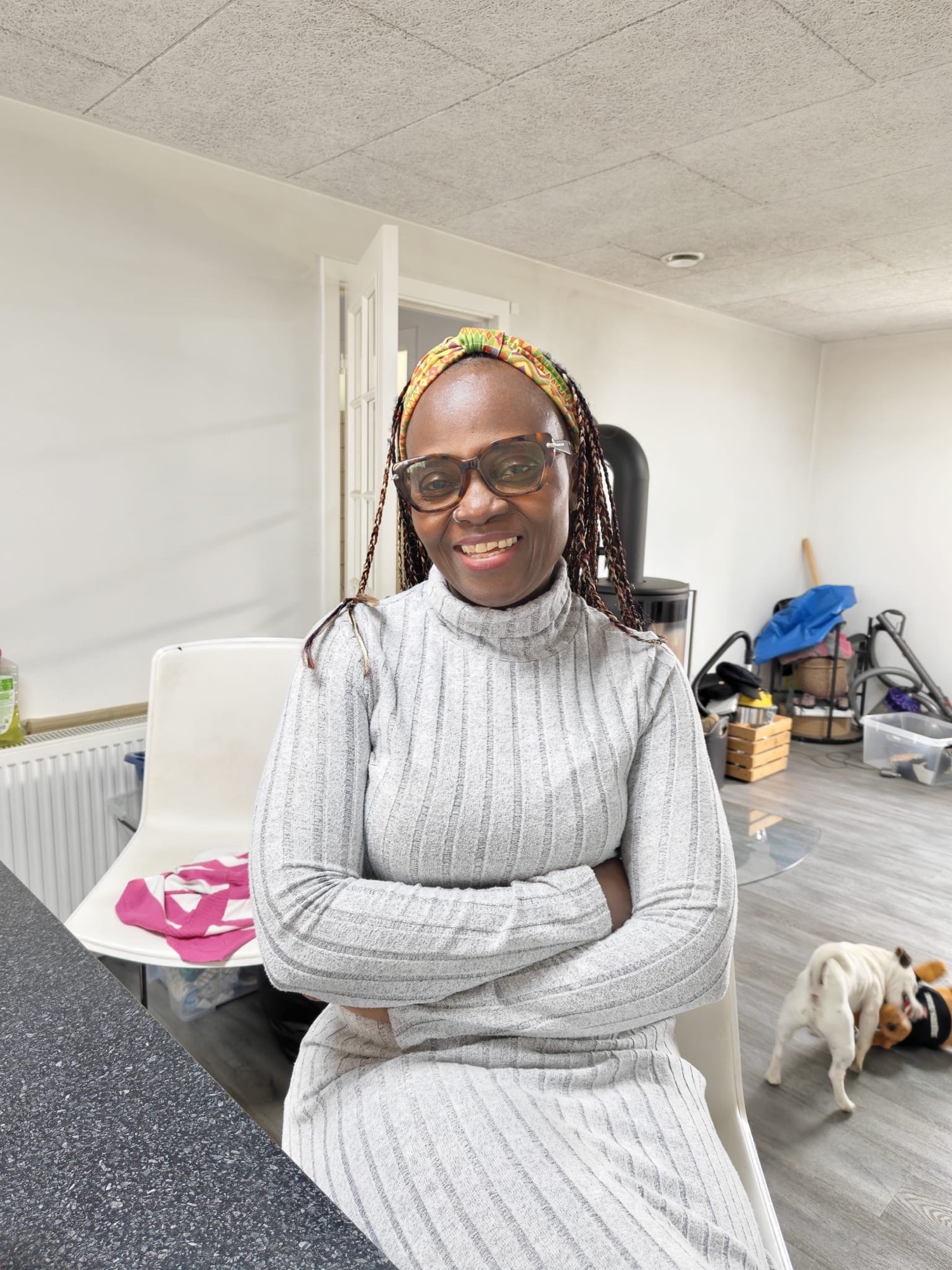 Samallie Kristensen at home